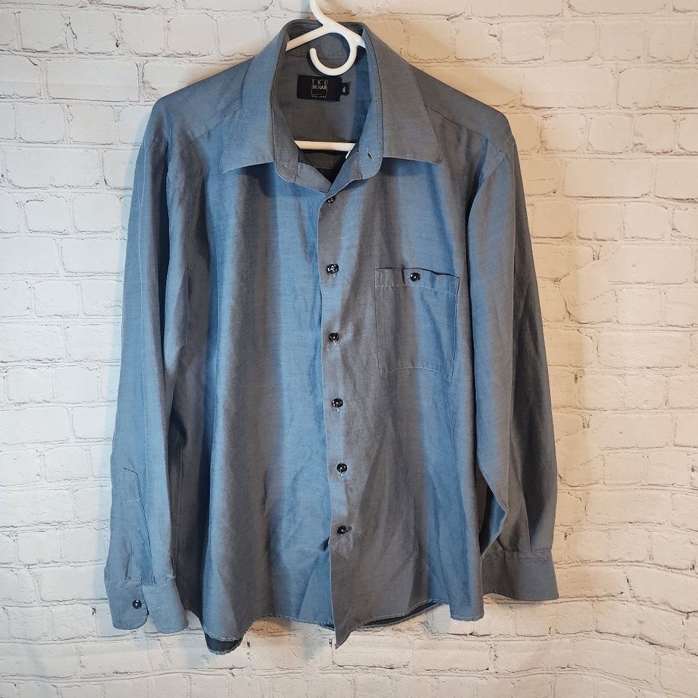 Men's Ike Behar New York longsleeve button-down shirt, size Large